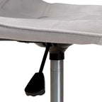 Sedia da ufficio girevole in velluto e metallo dorato, stile Glam contemporaneo
