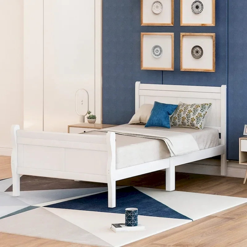 Letto a due piazze in legno
