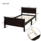 Letto a due piazze in legno