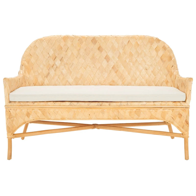 Panca Divano in Rattan Intrecciato – 52L x 24P x 33A