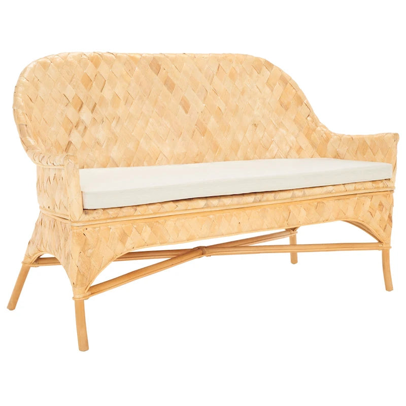 Panca Divano in Rattan Intrecciato – 52L x 24P x 33A