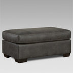 Poltrona con poggiapiedi Tirana Contemporary Fabric Pillow-top in frassino Sequoia