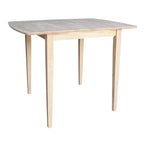 International Concepts Unfinished Shaker Style Parawood Counter-height Dining Table with Butterfly Extension