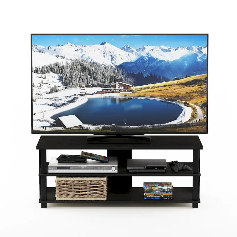 Mobile TV moderno a 3 ripiani in legno