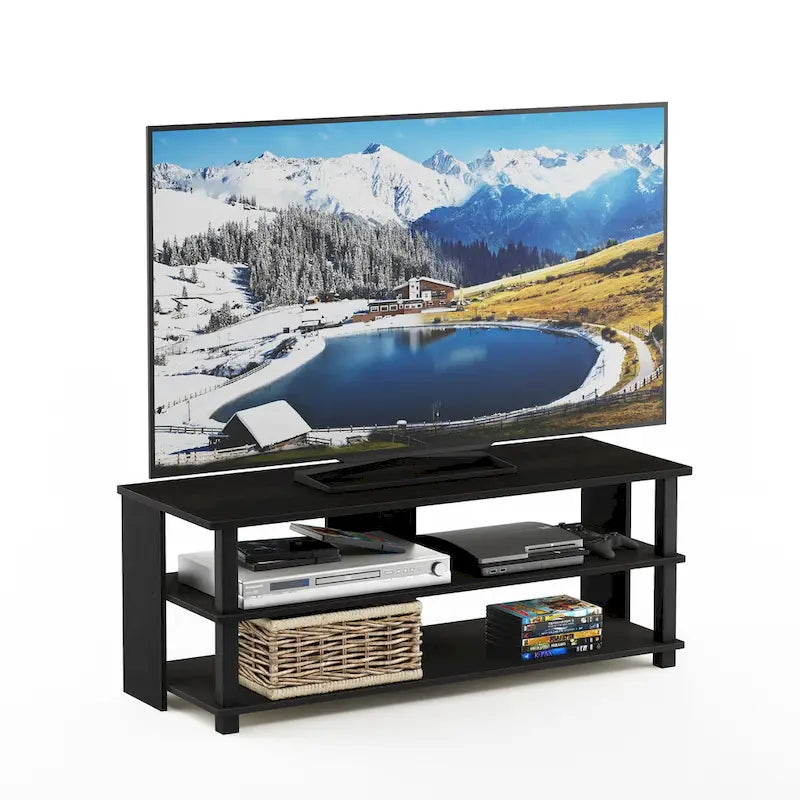 Mobile TV moderno a 3 ripiani in legno