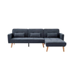 Divano moderno in velluto largo 82,3" con bottoni gioiello, braccioli quadrati capitonné, 2 cuscini inclusi, beige, 4 colori disponibili