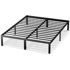 Struttura letto, telaio a piattaforma in metallo senza bisogno di rete a molle, resistente con spazio portaoggetti, alto 35 cm, robusto supporto a doghe in acciaio