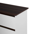 Cassettiera con cassetti, cassettiera a 5 cassetti con piano color legno, cassettiera piccola per la camera da letto dei bambini, soggiorno,