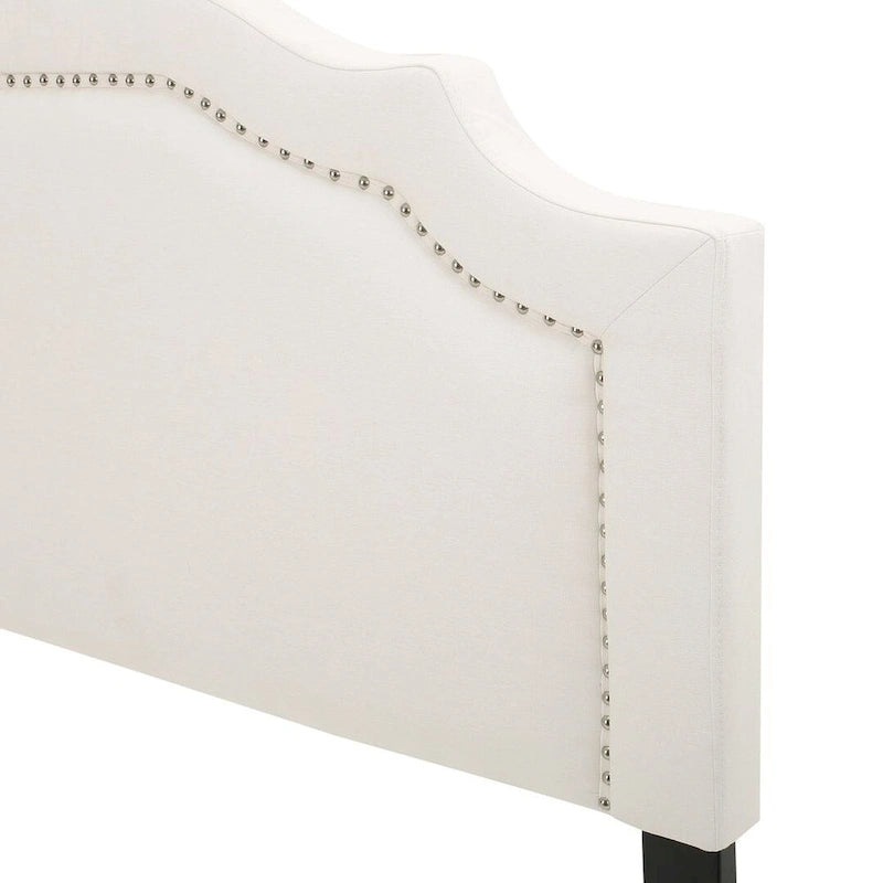 Testiera Queen 62" con rifinitura borchiata