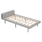 Letto a piattaforma dal design moderno con porta USB integrata