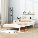 Letto a piattaforma dal design moderno con porta USB integrata