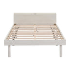 Letto a piattaforma dal design moderno con porta USB integrata