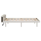 Letto a piattaforma dal design moderno con porta USB integrata