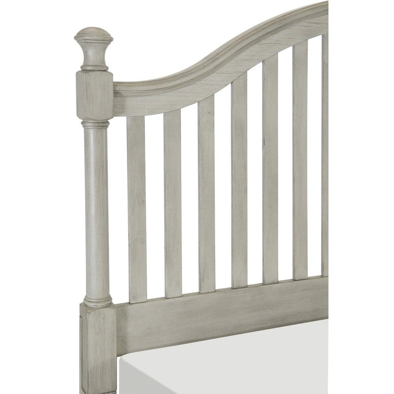 Set camera da letto 3 pz Finitura Grigio Chiaro con letto, cassettiera e comodino