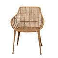 Poltrona in rattan e metallo