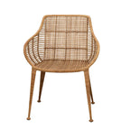 Poltrona in rattan e metallo