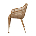 Poltrona in rattan e metallo