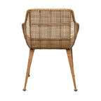 Poltrona in rattan e metallo
