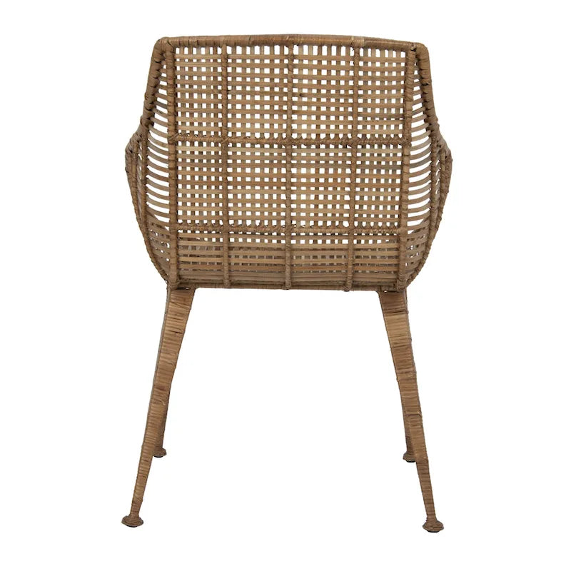 Poltrona in rattan e metallo