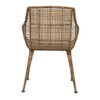 Poltrona in rattan e metallo
