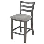 Set tavolo da pranzo quadrato altezza bancone 5 pezzi con 4 sedie