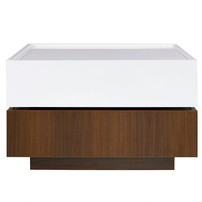 Tavolino da caffè girevole con 2 cassetti