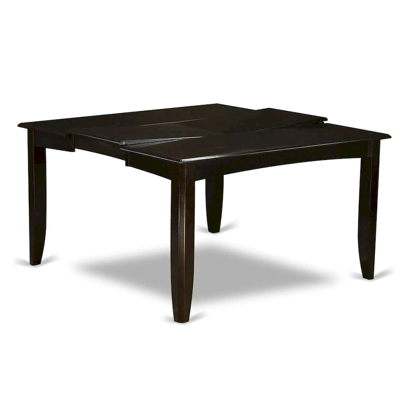Set da pranzo East West Furniture che include un tavolo quadrato con prolunga a farfalla e sedie da pranzo (opzioni tipo seduta sedia)