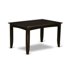 Set da pranzo East West Furniture che include un tavolo quadrato con prolunga a farfalla e sedie da pranzo (opzioni tipo seduta sedia)