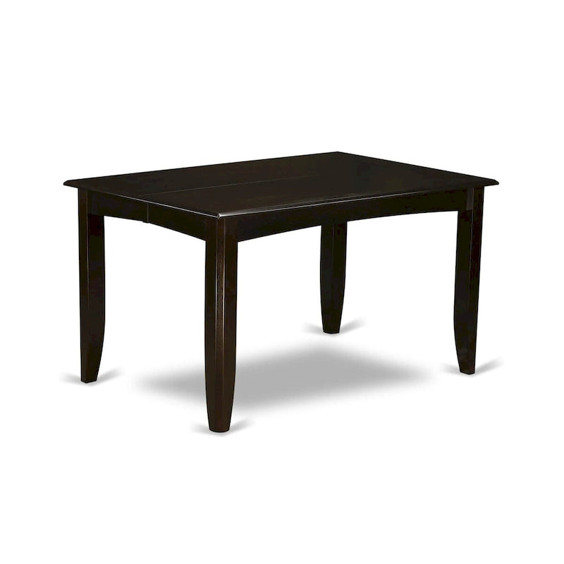 Set da pranzo East West Furniture che include un tavolo quadrato con prolunga a farfalla e sedie da pranzo (opzioni tipo seduta sedia)