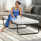 Nautica Home Gellux Cooling Gel Foam Folding Steel Frame Guest Bed