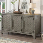 Credenza armadietto in legno con ripiani regolabili