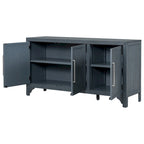 Credenza armadietto in legno con ripiani regolabili