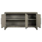 Credenza armadietto in legno con ripiani regolabili