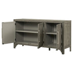 Credenza armadietto in legno con ripiani regolabili
