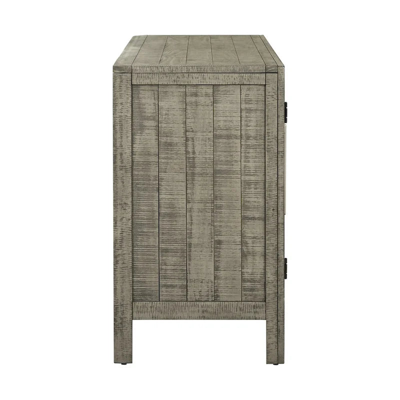 Credenza armadietto in legno con ripiani regolabili