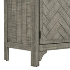 Credenza armadietto in legno con ripiani regolabili